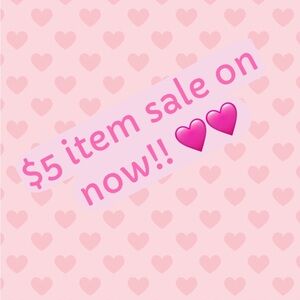 $5 item sale. See ⬇️ for details